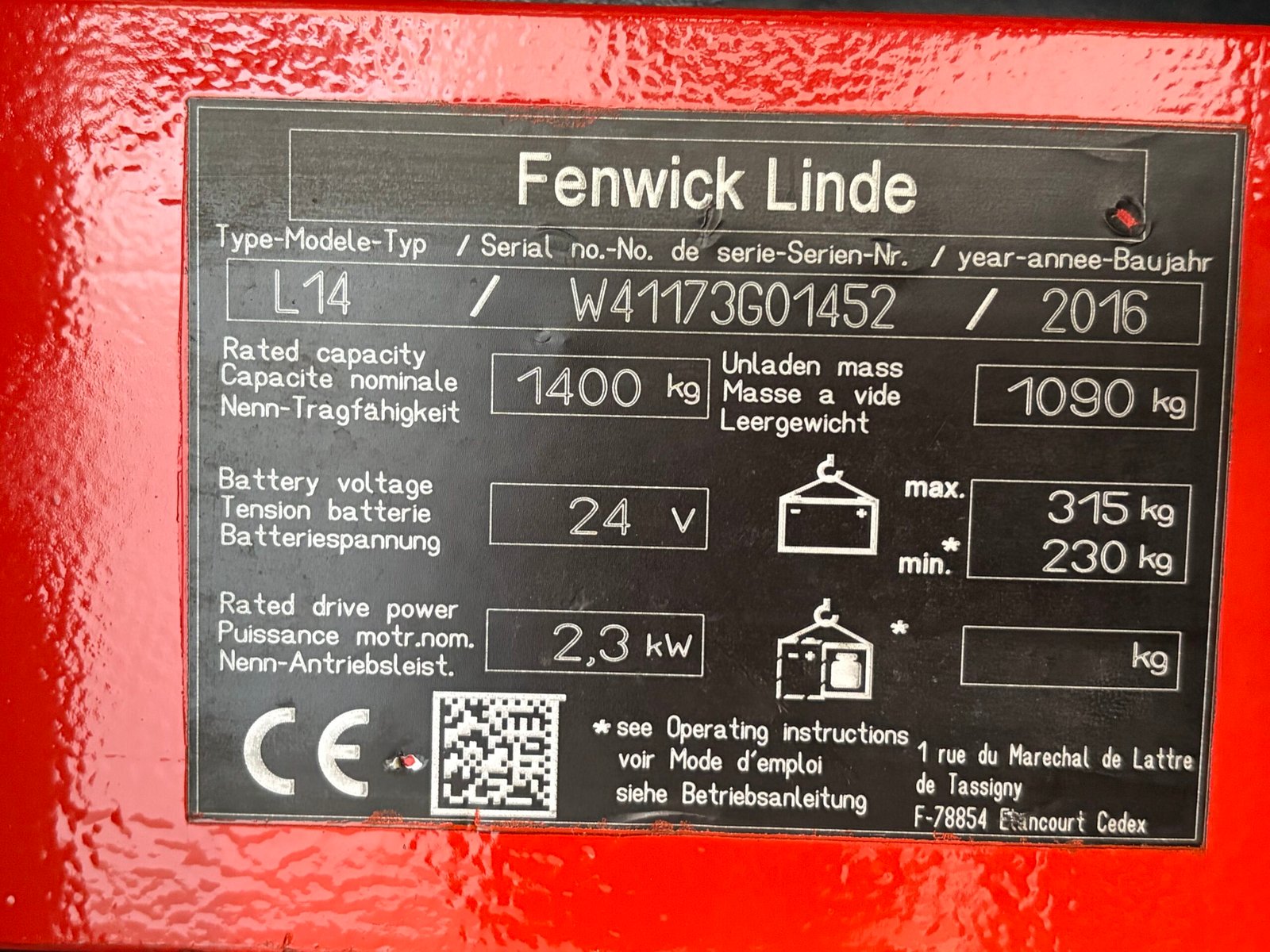 FENWICK L14 – Image 3